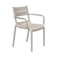 thumbnail image 1 of Taupe Stackable Dining Chairs Set with Padded Seat and Modern Design, 2-Piece, 1 of 6