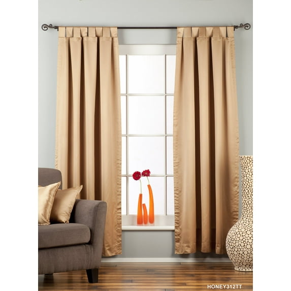 Taupe Tab Top 90% blackout Curtain / Drape / Panel - 60W x 108L - Piece