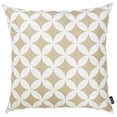 thumbnail image 1 of Taupe and White Geometric Decorative Throw Pillow Cover, 1 of 3
