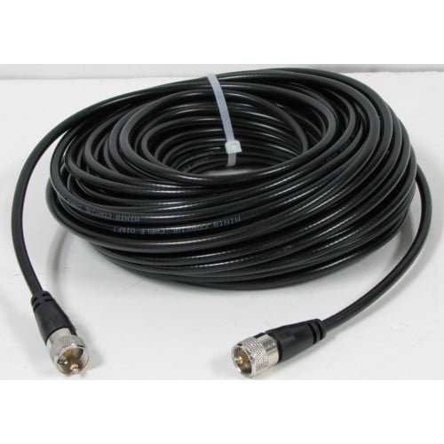 Taurus 100 Ft RG8X Mini 8 Coax Cable with PL 259 connectors For CB/HAM