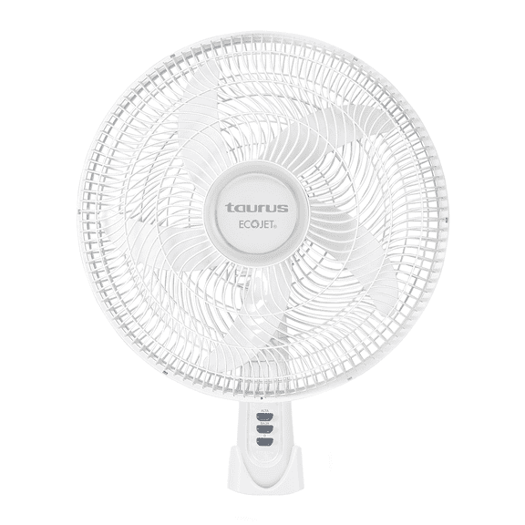 Taurus Bolt 16” Wall Mount Fan, Quiet Oscillating Fan for Bedroom, Kitchen & Office, Easy Installation, 3 Speeds