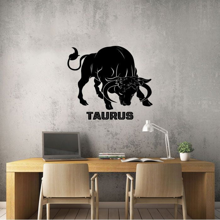 Taurus Bull Tough Silhouette Earth Sign Symbol Horoscope Astrological