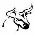 thumbnail image 1 of Taurus Bull Vinyl Decal Sticker | Cars Trucks Vans Walls Laptops Cups | Black | 5.5 inches | KCD1018, 1 of 1