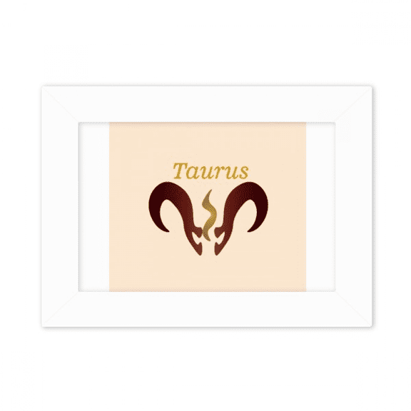 Taurus Chart Sign Art Deco Fashion Photo Mount Frame Picture Art Painting Desktop 5x7 inch