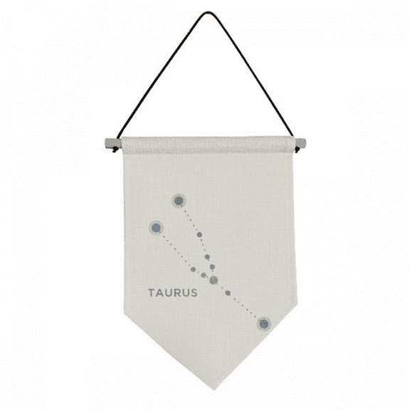Taurus Constellation Sign Zodiac Canvas Flag Hanging Wall Art Decor Banner