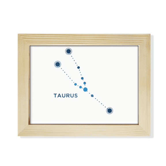 Taurus Constellation Sign Zodiac Desktop Photo Frame Picture Art Decoration Painting 6x8 inch