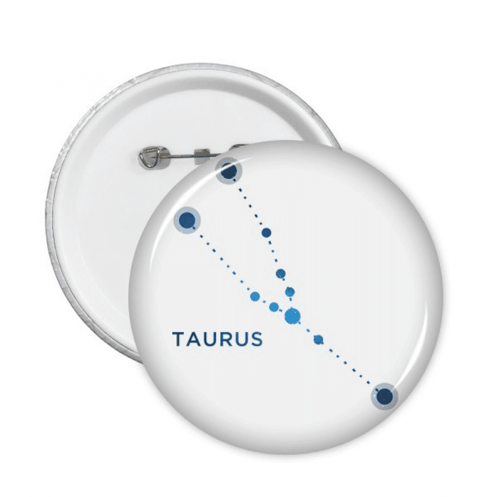 Taurus Constellation Sign Zodiac Round Pins Badge Button Emblem ...