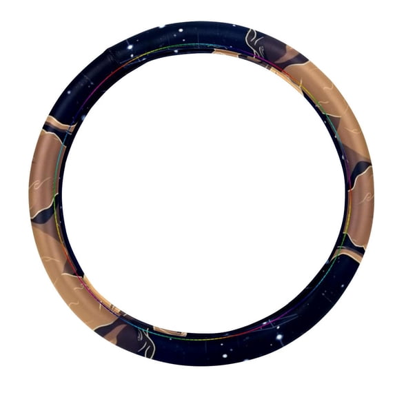 Taurus Constellation Steering Wheel Cover 14.5 Inch Printing PVC Leather Auto Accessories Car Wheel Covers Steering Wheel Covers