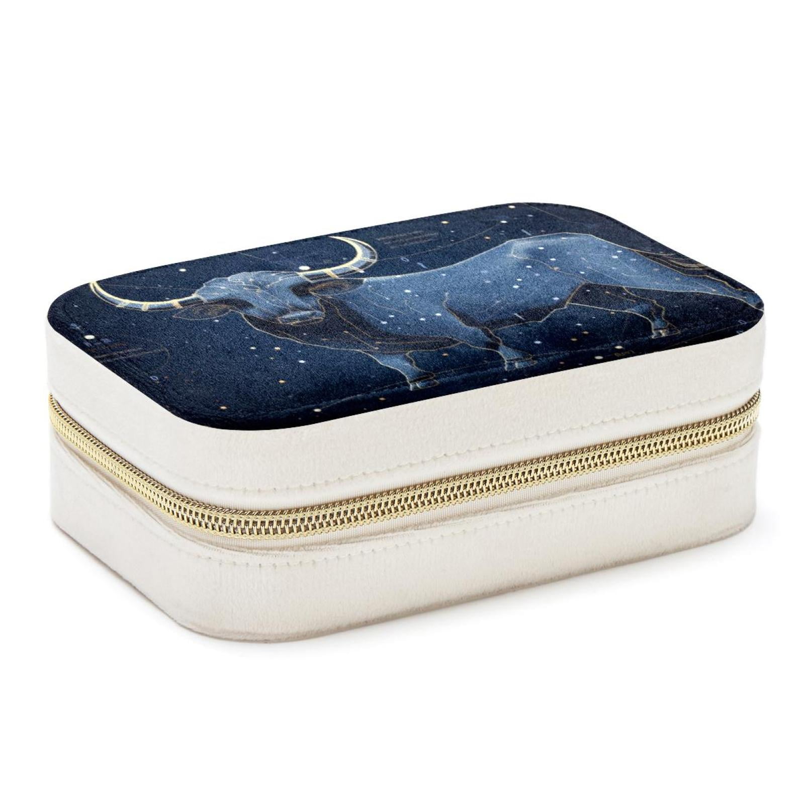 Taurus Constellation Velvet Portable Decorative Box with Removable ...