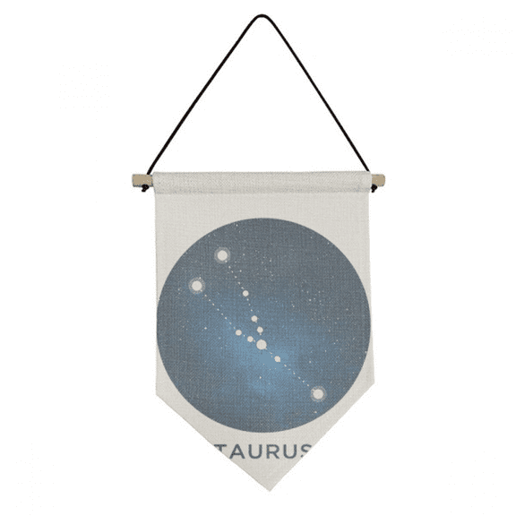 Taurus Constellation Zodiac Sign Canvas Flag Hanging Wall Art Decor Banner