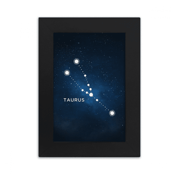 Taurus Constellation Zodiac Sign Desktop Photo Frame Picture Display Art Painting Exhibit