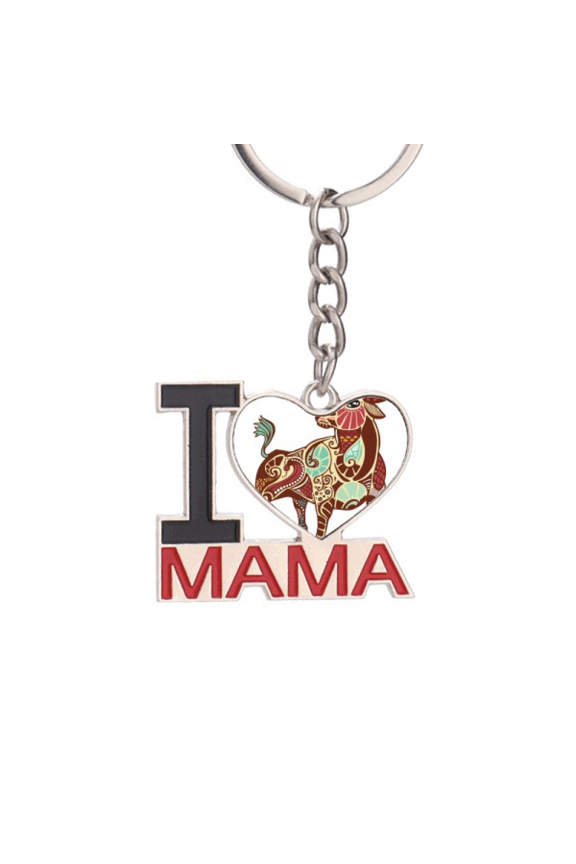 Taurus Constellation Zodiac Symbol Keychain Metal Keyring Holder Love MAMA Mother
