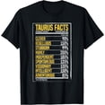 thumbnail image 1 of Taurus Facts Star Sign Fact Zodiac Gift Shirt Astrology T-Shirt, 1 of 4