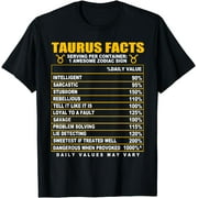 Taurus Facts T-Shirt Zodiac Sign Taurus Gifts For Women And Men