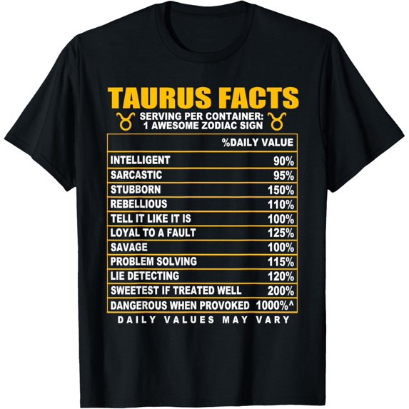 Taurus Facts T-Shirt