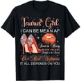 thumbnail image 1 of Taurus Girl Birthday High Heels Dripping Lips Butterfly T-Shirt, 1 of 3