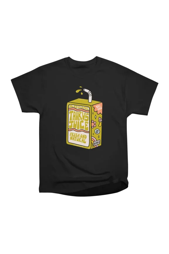 Taurus Juice Box T-Shirt Tee Gift For Him Merch For Her Apparel For Friend