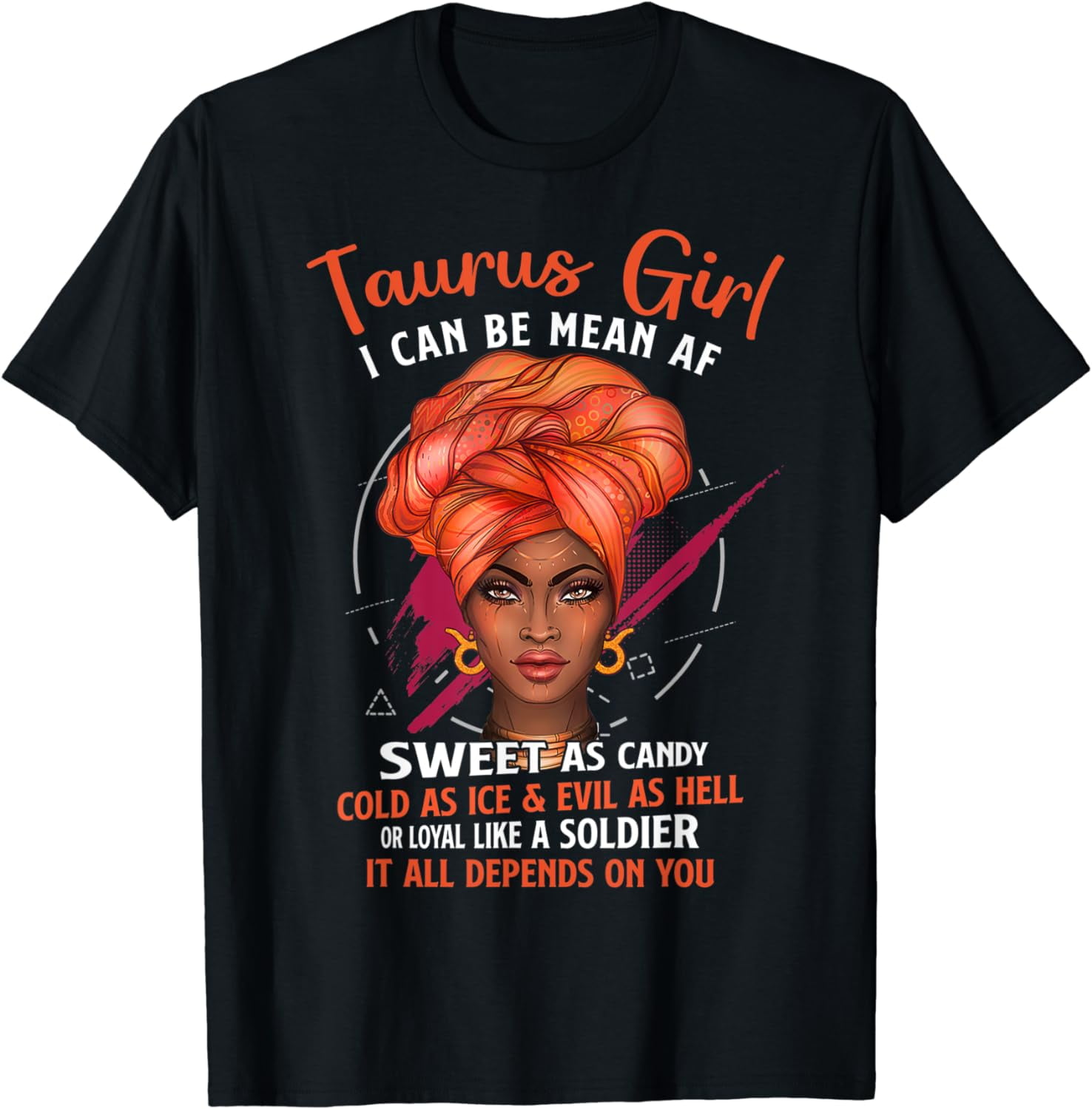 Taurus Queen Sweet As Candy Birthday Gift For Black Women TShirt