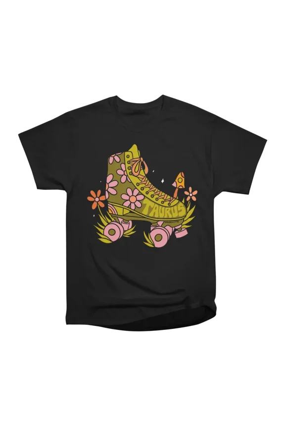 Taurus Roller Skate T-Shirt Tee Gift For Him Merch For Her Apparel For Friend