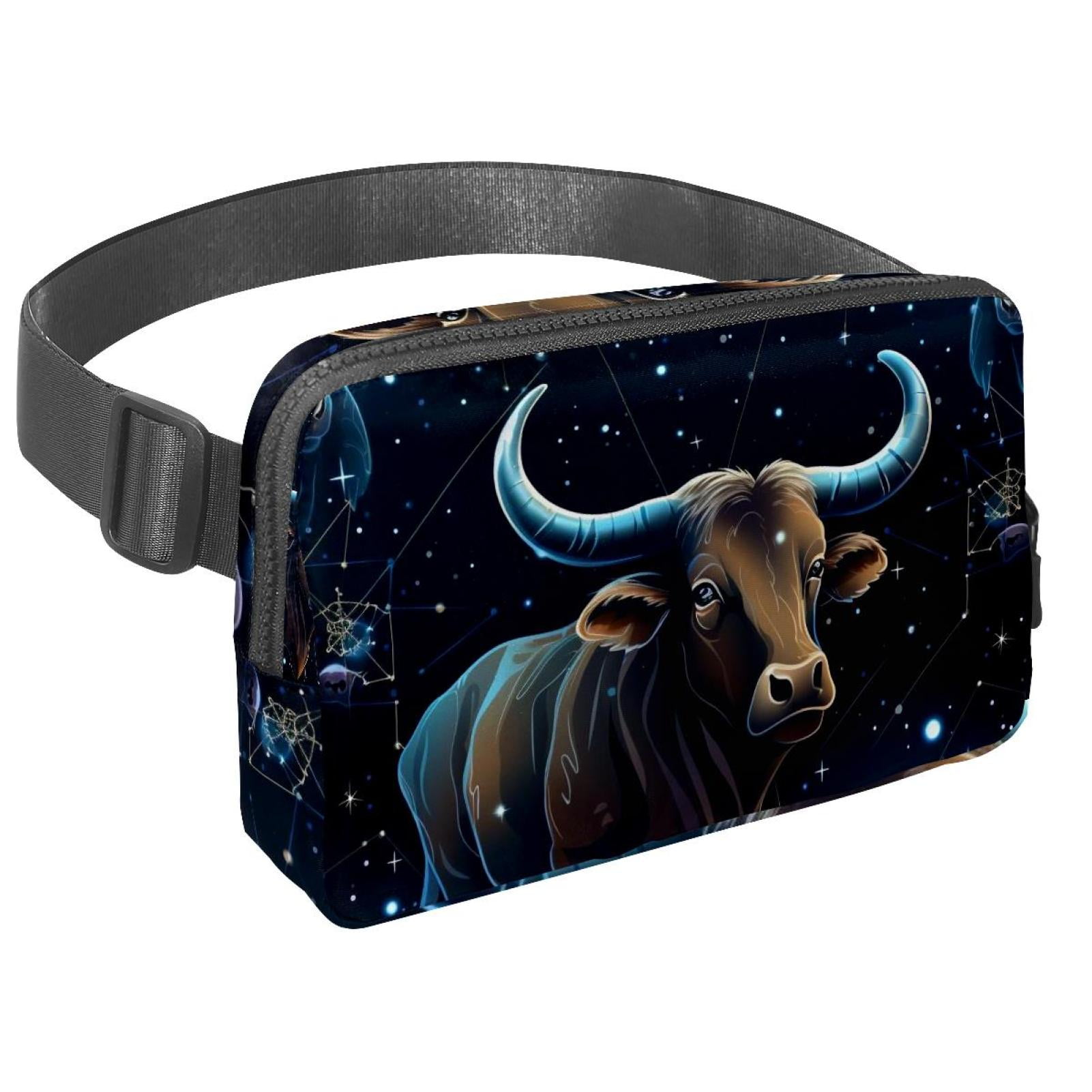 Taurus Running Belt Fanny Packs Waist Packs with Extension Strap Unisex Lightweight Adjustable