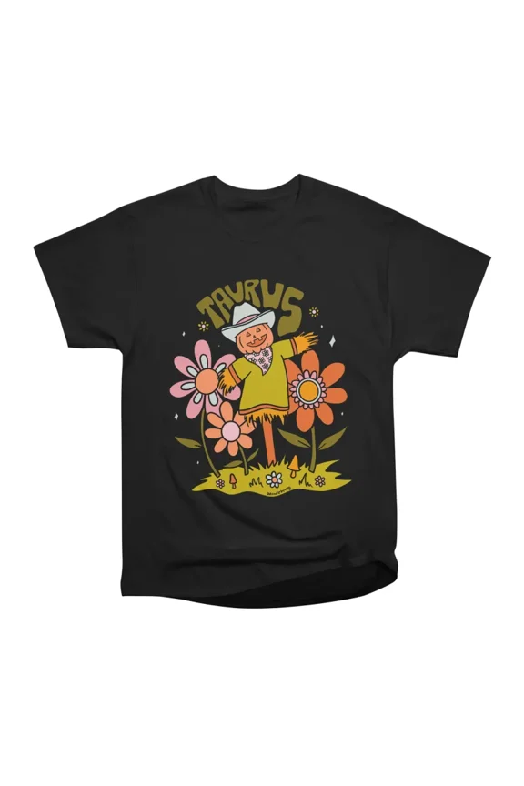Taurus Scarecrow T-Shirt Tee Gift For Him Merch For Her Apparel For Friend