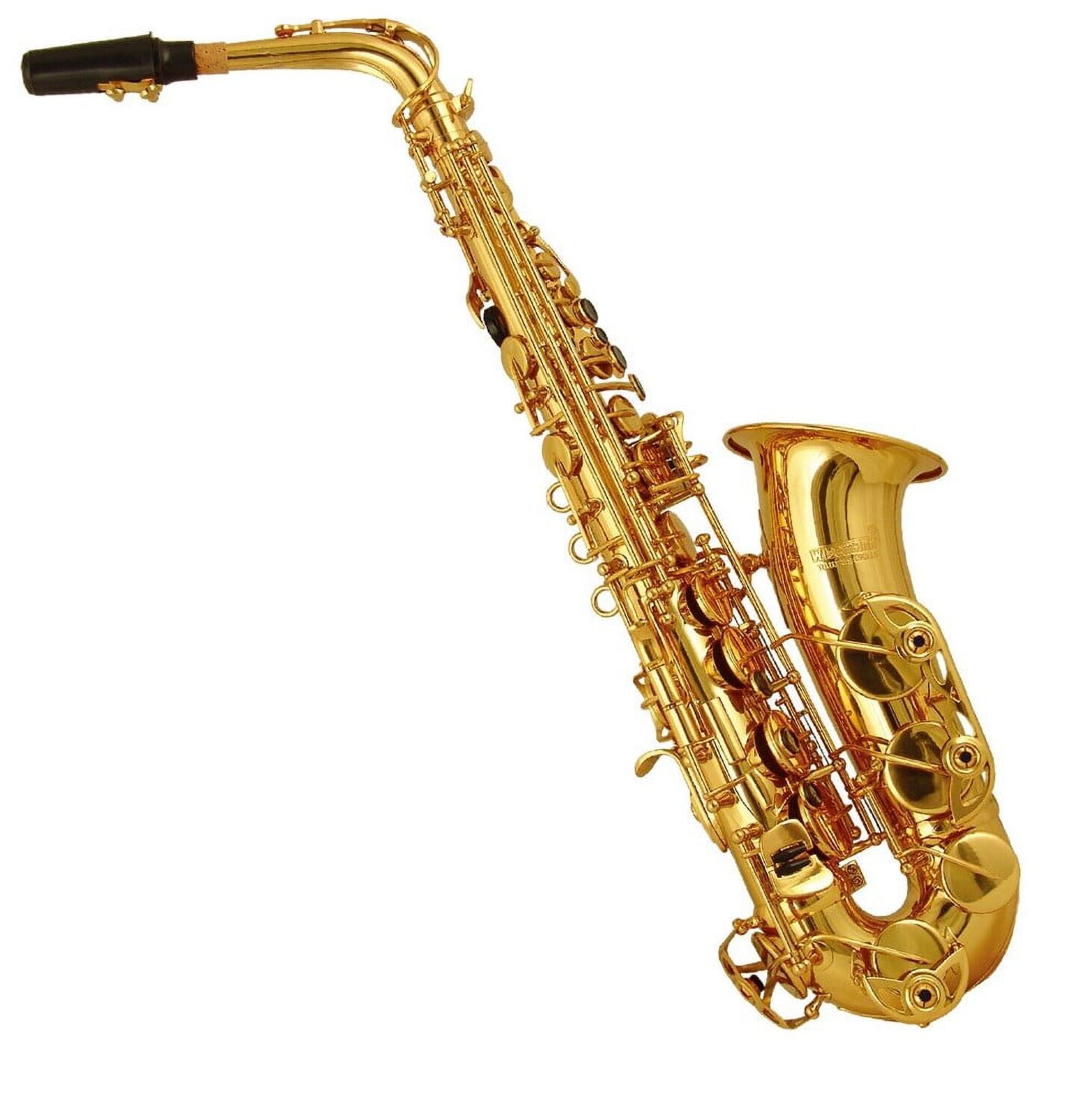 Wisemann Beginner Alto Saxophone Kit, Brass Lacquered Woodwinds