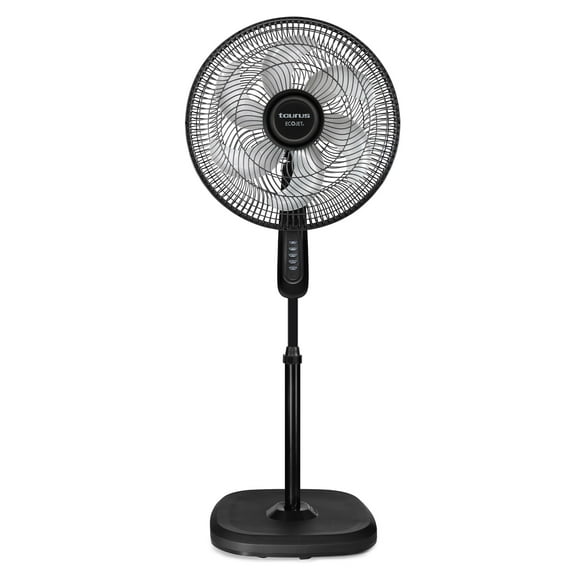 Taurus Silent Power 18" Pedestal Fan with ECOJET Grille, Ultra Quiet Oscillating Floor Fan with Adjustable Height, 3 Speeds, for Bedroom, Office or Living Room – Powerful Airflow and Energy Efficient