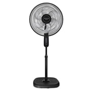Taurus Silent Power 18" Pedestal Fan with ECOJET Grille, Ultra Quiet Oscillating Floor Fan with Adjustable Height, 3 Speeds, for Bedroom, Office or Living Room   Powerful Airflow and Energy Efficient
