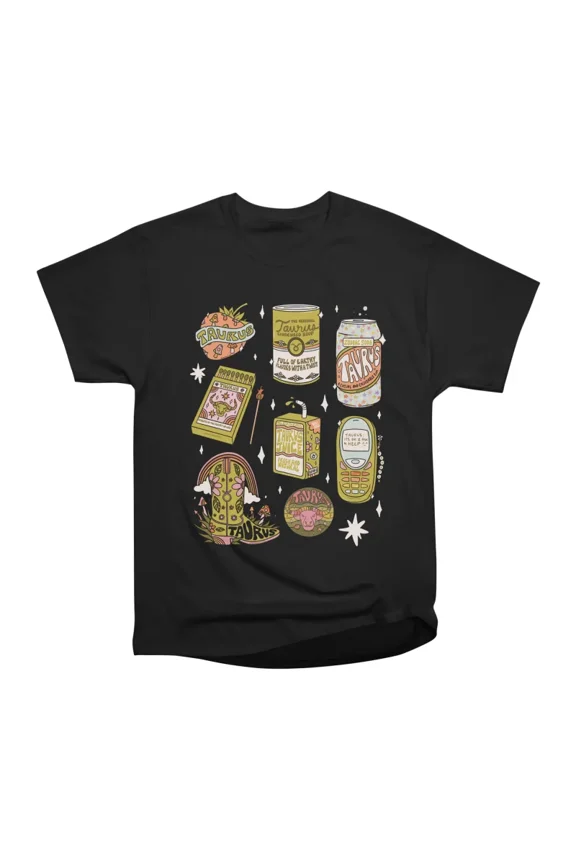 Taurus Tattoo Flash Sheet T-Shirt Tee Gift For Him Merch For Her Apparel For Friend