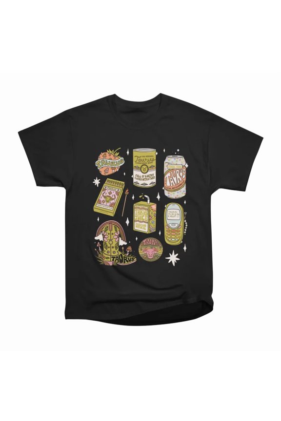 Taurus Tattoo Flash Sheet T-Shirt Tee Gift For Him Merch For Her Apparel For Friend