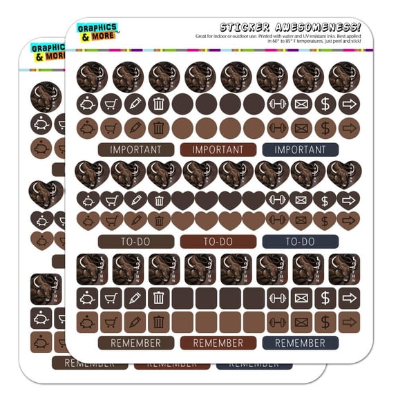 Taurus The Bull Zodiac Horoscope Planner Calendar Scrapbooking Crafting Sticker Set