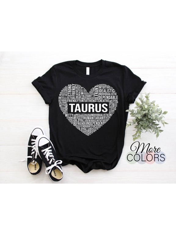 Taurus Traits Facts Horoscope Zodiac Astrological Sign Graphic Love T-Shirt, Born April 20 - May 20 Gifts, Taurus Birthday Present Dad Mom,