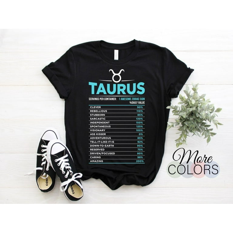 Taurus Facts T-Shirt Zodiac Taurus Birthday Gifts Shirt Taurus Facts T-Shirt Zodiac Taurus Birthday Gifts Shirt