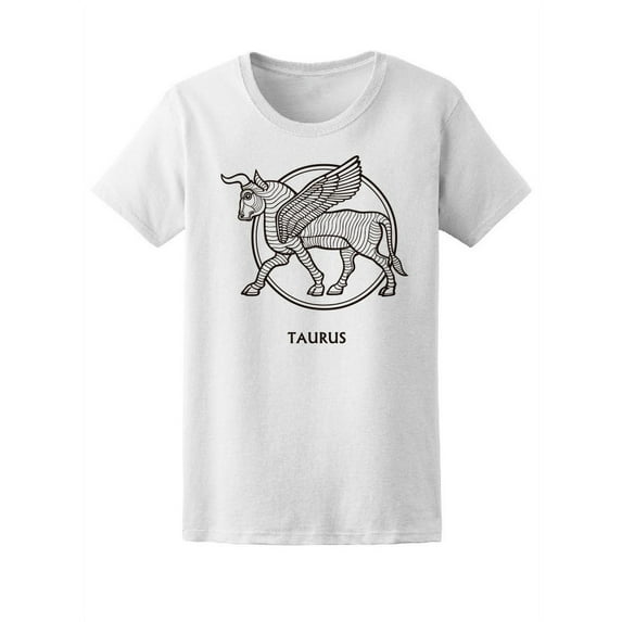 Taurus Tribal Bull Sketch Tee Women's -Image by Shutterstock