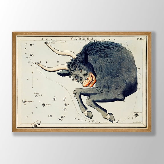 Taurus Zodiac Art Print Astrology Prints Taurus Zodiac Poster Tarot Inspired Art Astrology Gift Zodiac Gift Taurus Gift