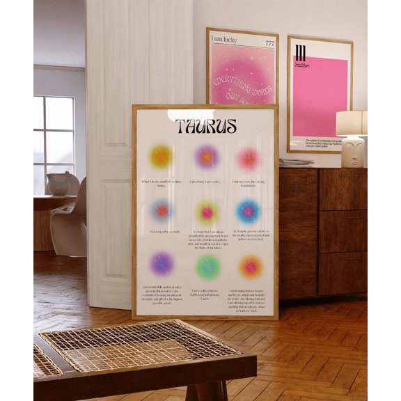 Taurus Zodiac Astrology Poster