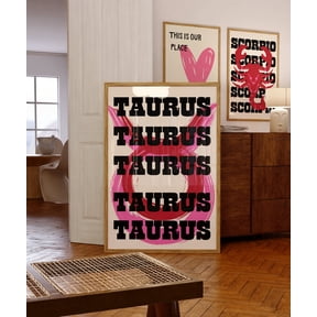 Taurus Zodiac Color Astrology Poster