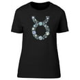 thumbnail image 1 of Taurus Zodiac Diamonds T-Shirt Women -Image by Shutterstock, Female Large, 1 of 2