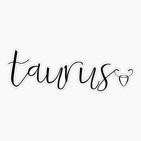 Taurus Zodiac Earth Sign Astrology Sticker