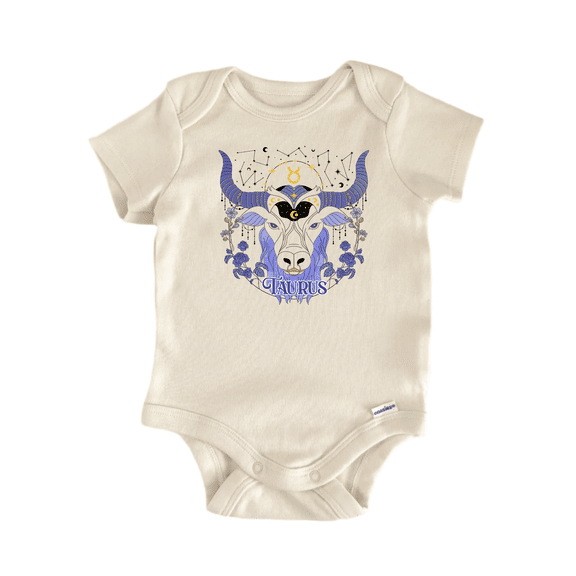 Taurus Zodiac Newborn Baby Bodysuit