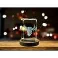 thumbnail image 1 of Taurus Zodiac Sign 3D Engraved Crystal Keepsake Gift, 1 of 5