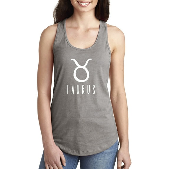 Taurus Zodiac Sign Racerback Tank