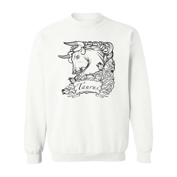 Taurus Zodiac Sign. Sweatshirt Men -Image by Shutterstock, Male Small