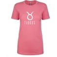 thumbnail image 1 of Taurus Zodiac Sign Womens crewneck tee, 1 of 1