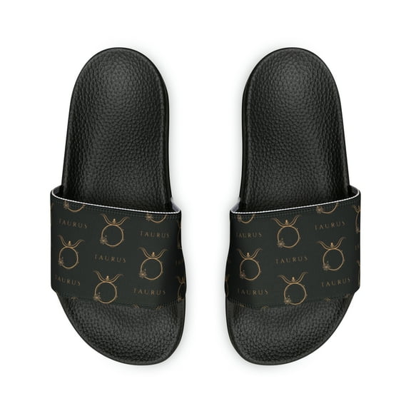 Taurus Zodiac Symbol Women's PU Slide Sandals