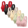 thumbnail image 1 of Tauxra 6 Pcs Women's Bra,Casual Mesh Front Closure Plus Size Bra with Lightweight Support, 1 of 2