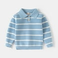 thumbnail image 1 of Tauxra Baby Boy Clothes,Baby Winter Clothes,Striped Kids Top Shirt for Boys 1-8 Years,Long Sleeve Lapel Collar Knit Casual Top,Baby Boy Outfits, 1 of 7