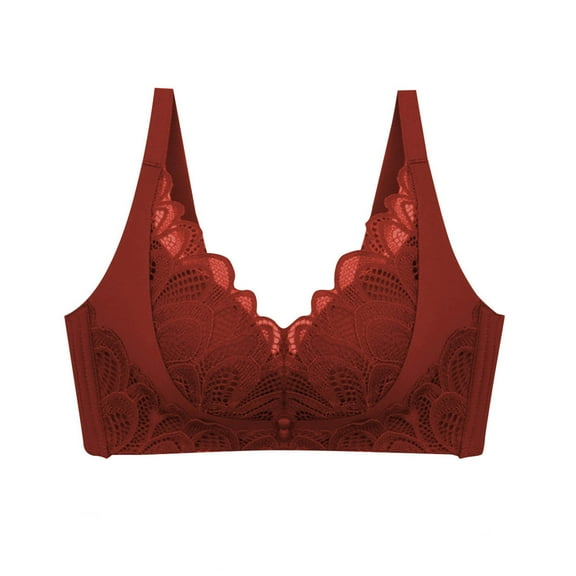 Tauxra Bras for Women,Casual Sheer Lace Wireless Bra with Lift Support,Women's Bra