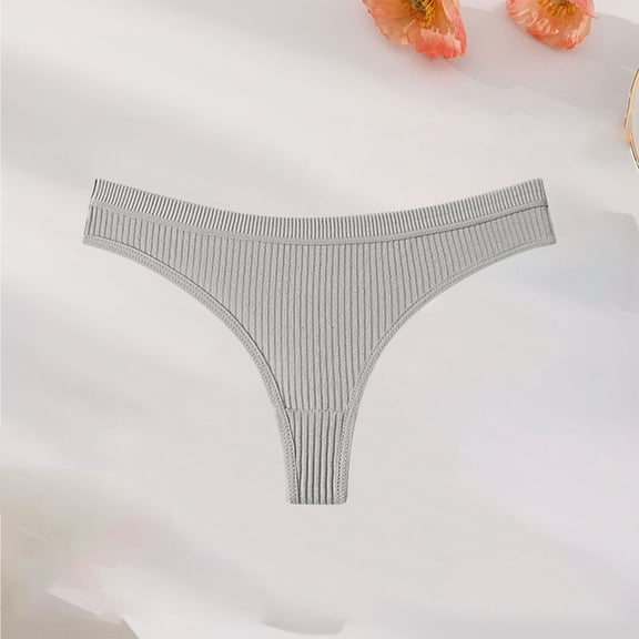 Tauxra Briefs for Women,Women's Low Waist Briefs Ribbed Sports Soft Underwear with Fashion