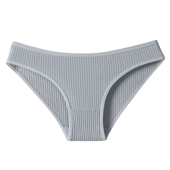 Tauxra Briefs for Women,Women's Low Waist Briefs Ribbed Sports Soft Underwear with Fashion